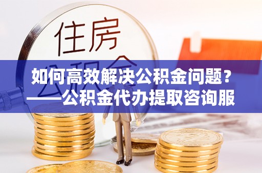 汕尾如何高效解决公积金问题？——公积金代办提取咨询服务指南