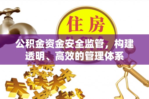 汕尾公积金资金安全监管，构建透明、高效的管理体系