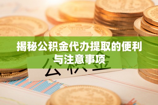 汕尾揭秘公积金代办提取的便利与注意事项