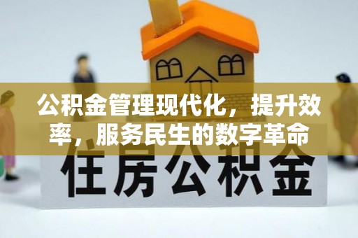 汕尾公积金管理现代化，提升效率，服务民生的数字革命